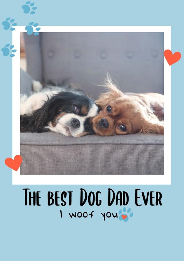 from-the-dog pc Father's Day Personalised Photo Card 18520 created by thortful Designs