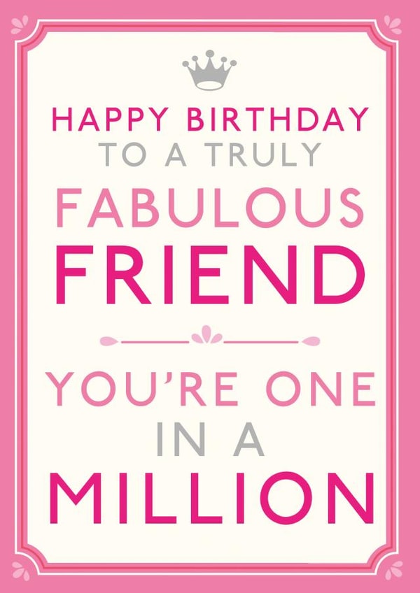 fabulous friend Birthday Card 18246 created by Hotchpotch 