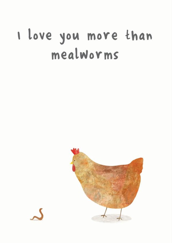 mealworms more than Love & Friendship Card 43288 created by Hidden Tales