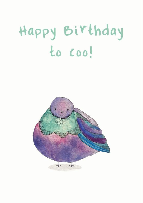 coo bird Birthday Card 18675 created by Hidden Tales