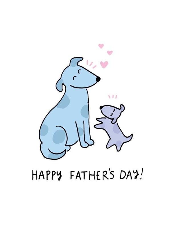 dog puppy Father's Day Card 43266 created by Jessica Woodhouse