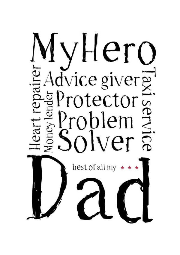 hero taxi Father's Day Card 31196 created by Spotty N Stripy