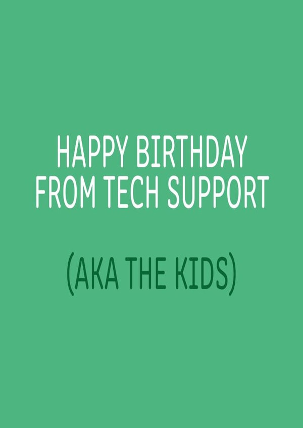 Kids Dad Birthday Card 14312 created by Dottie Mottie