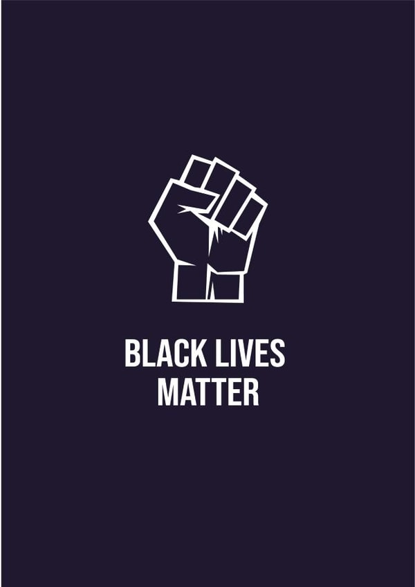 black lives Just because Card 17274 created by Hendrick Joseph