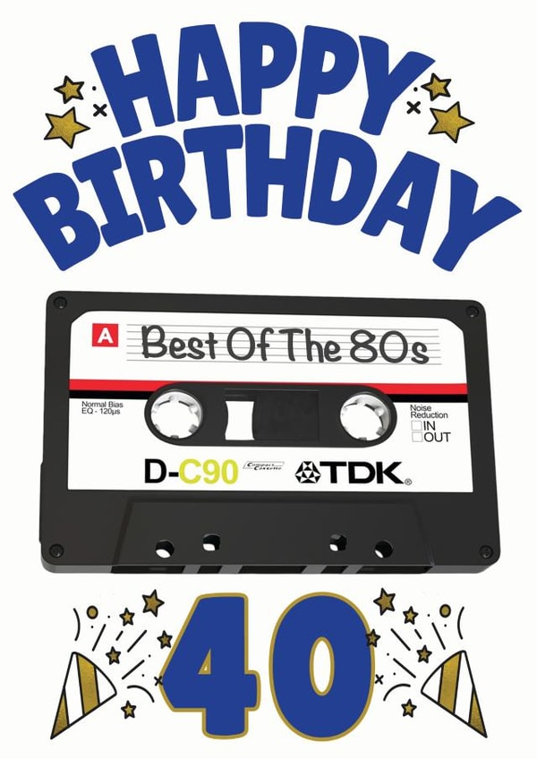 fortieth 40 Birthday Card 13069 created by ShortRound888