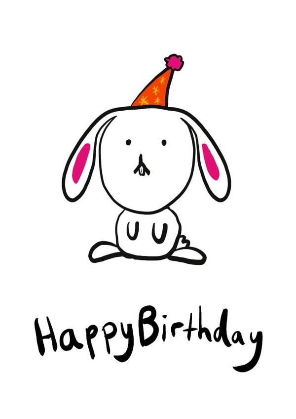 happy birthday plain Card 43357 created by FASNASTIC LTD.