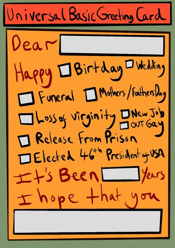 parody generic Birthday Card 43358 created by FASNASTIC LTD.