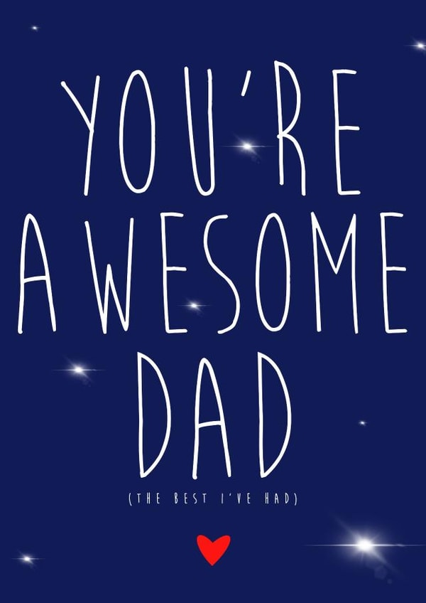 awesome dad Father's Day Card 40599 created by Kersti & Gem