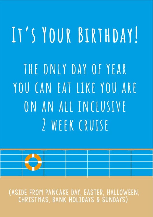 Foodie Cruise Birthday Card created by Creative Gemz