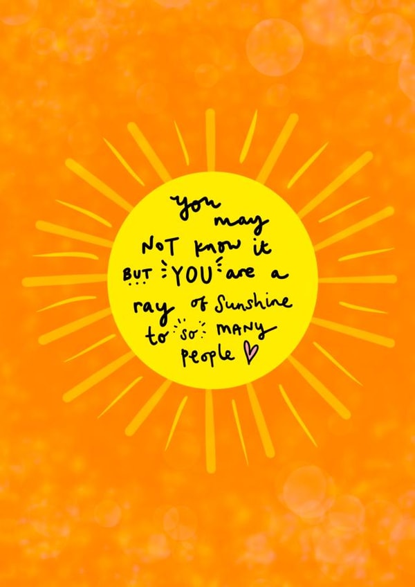 sunshine sun Just because Card 18362 created by We Are Floofy