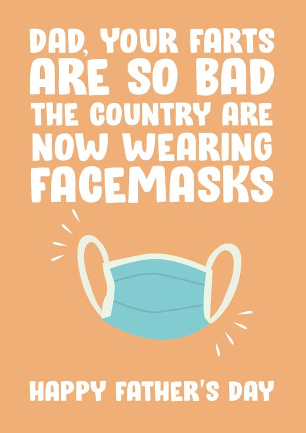 dad farts Father's Day Card 41380 created by James  Steer