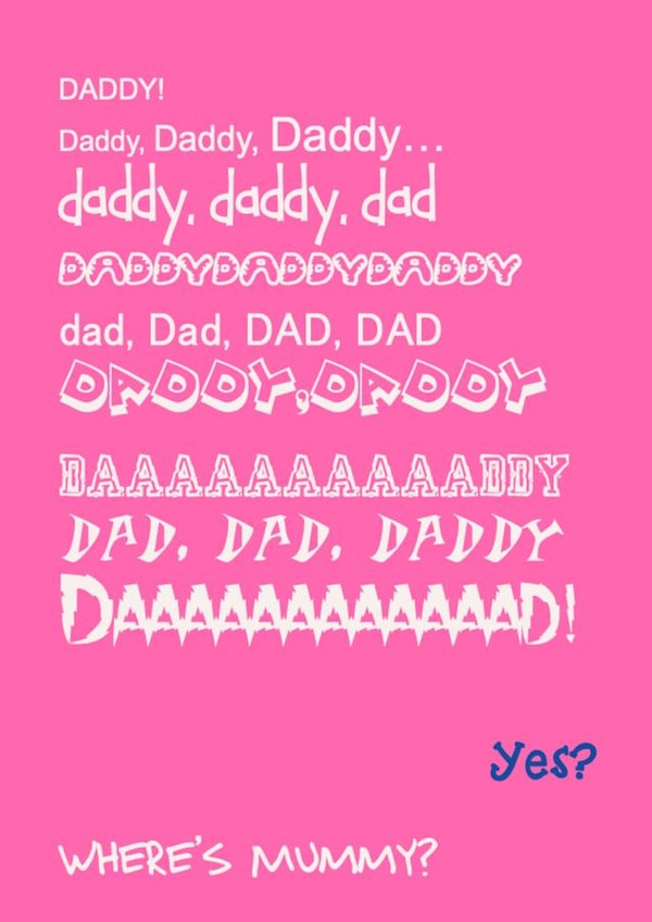 Dad Fathers Card 24300 created by Ha! Go on then
