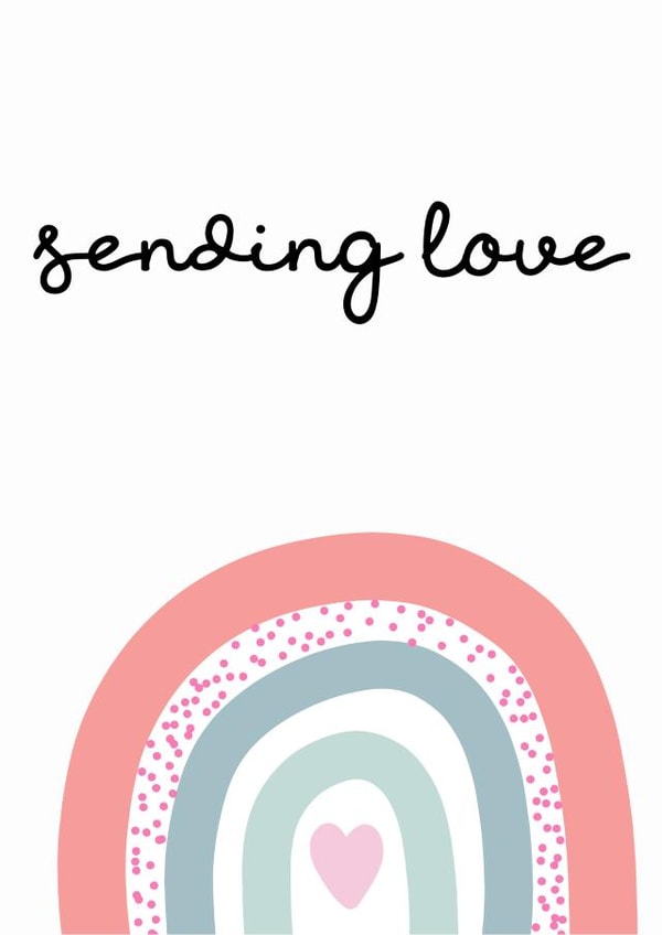 sending love rainbow Just because Card 18785 created by Maialen Correcher