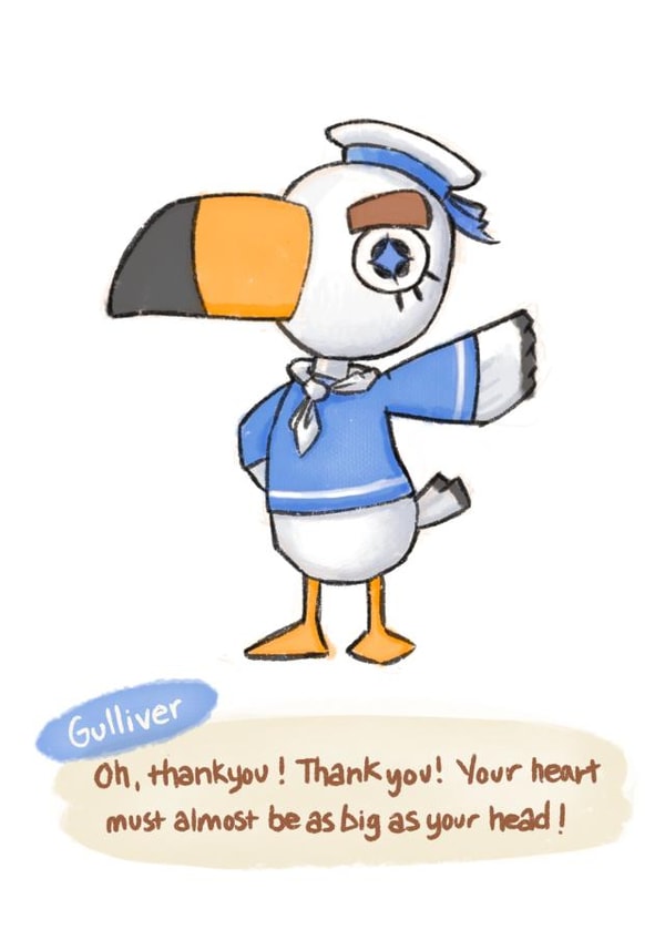 animal crossing gulliver Card 34429 created by Gerry Alexis