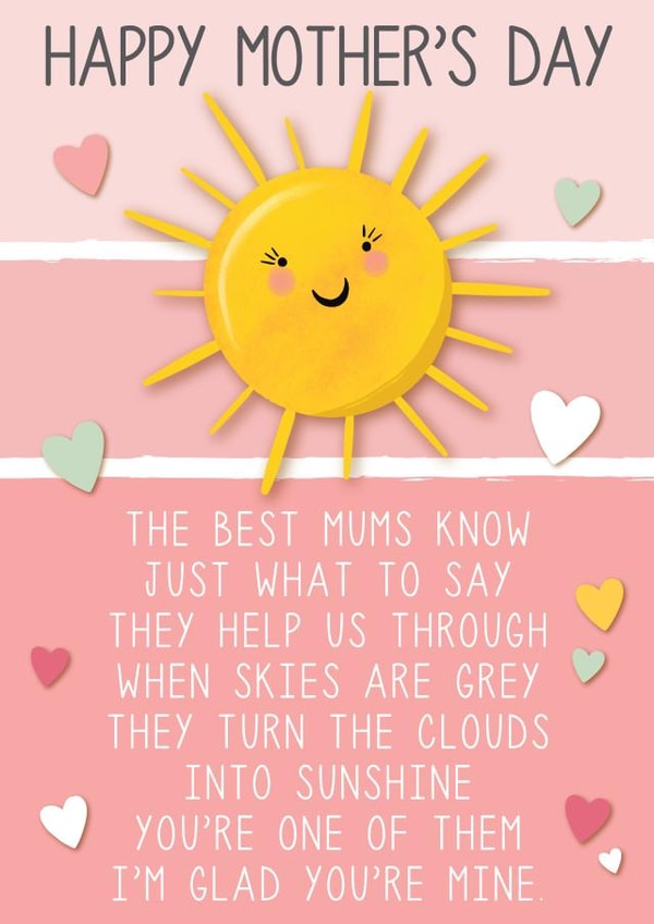 For a mum who feels like Sunshine. Say thanks for making life a little brighter. created by Mad Philomena