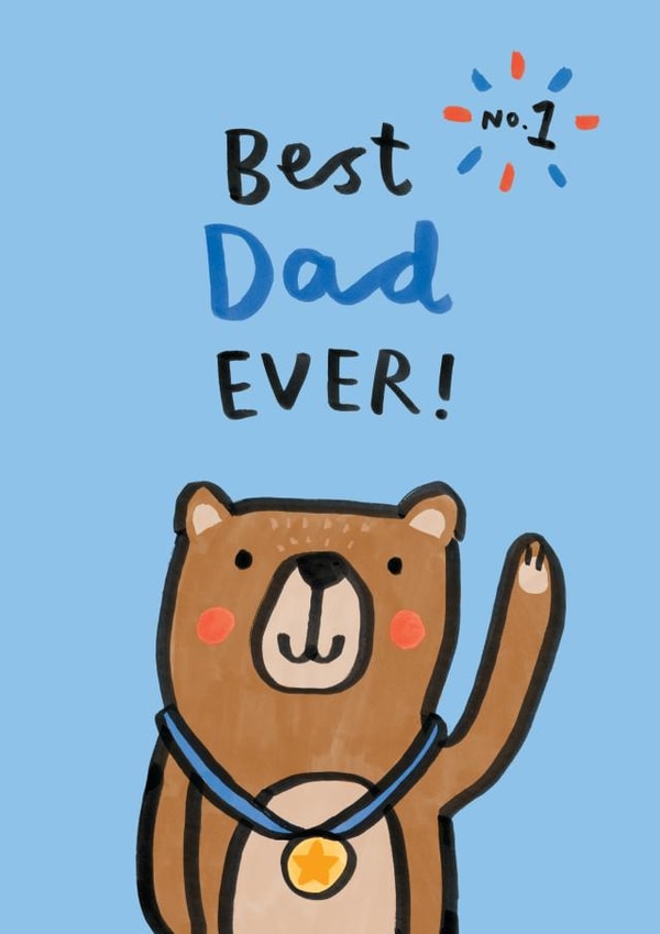 Dad Best Dad ever Father's Day Card 42991 created by Jenny Seddon