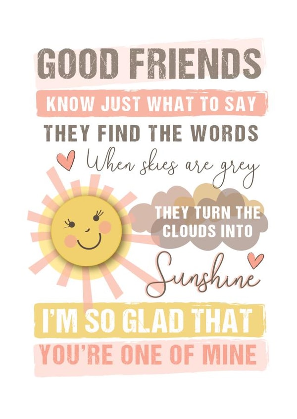 FRIENDS FRIEND Love & Friendship Card 15223 created by Mad Philomena