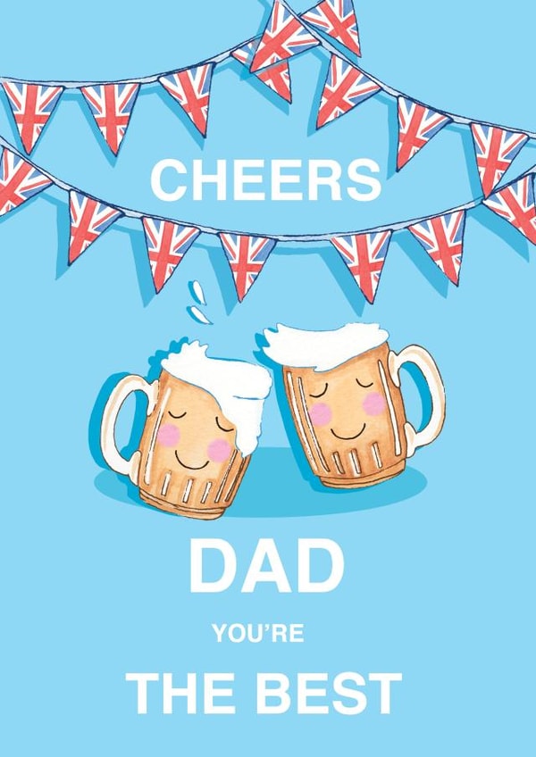 cheers bunting Father's Day Card 25211 created by Siobhan at april rose