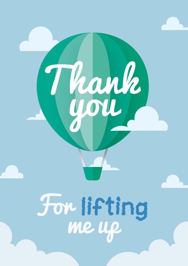 Thank you for cheering me up card created by Crazed Creative