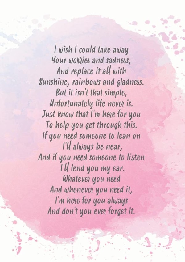 Thinking of you poem card created by Teri Creative