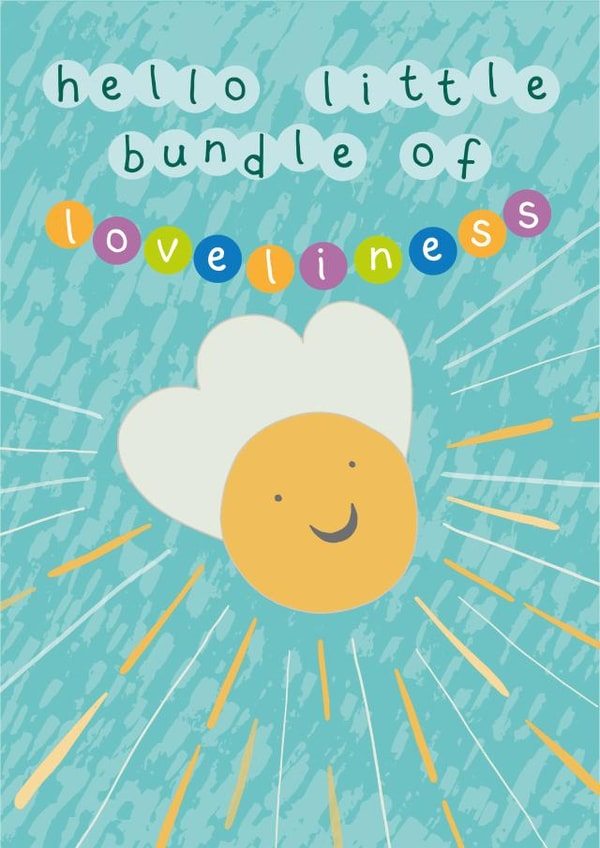Bundle of Loveliness New Baby Card created by Jennie Moore