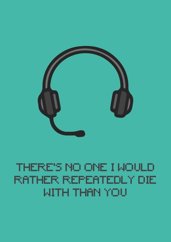 co-op gaming Birthday Card 14313 created by Dottie Mottie