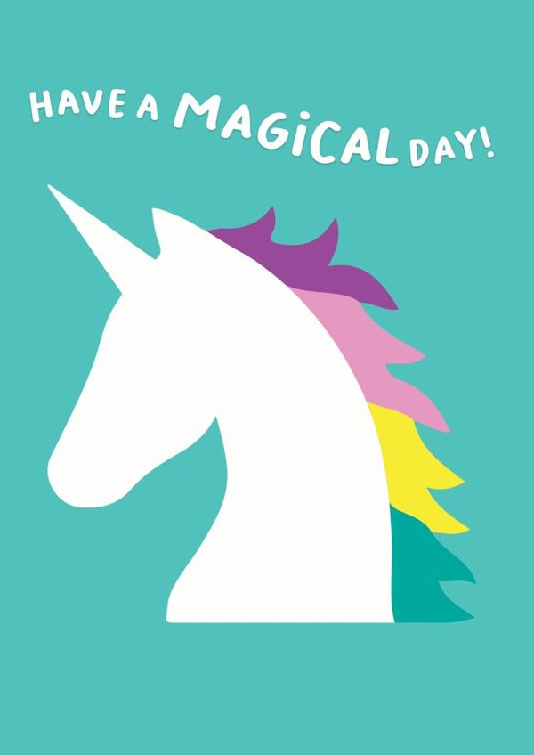 unicorn magical Birthday Card 6683 created by Redback Cards