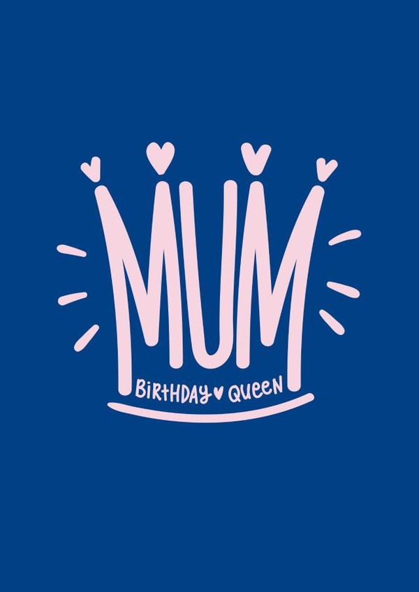 Mum crown Birthday Card 16979 created by Squaire