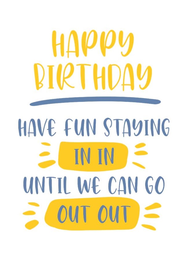 staying in out out Card 40929 created by Created by joy