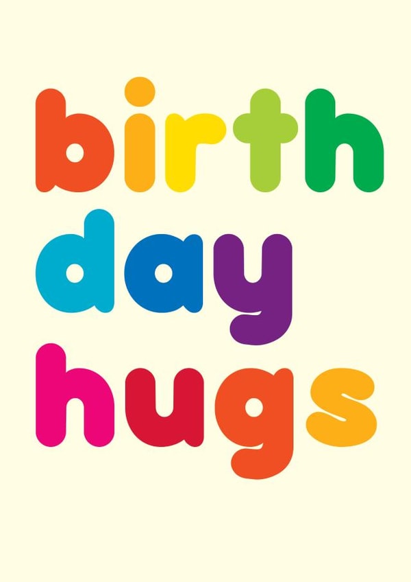 birthday rainbow Birthday Card 5619 created by Lizzie O'Grady