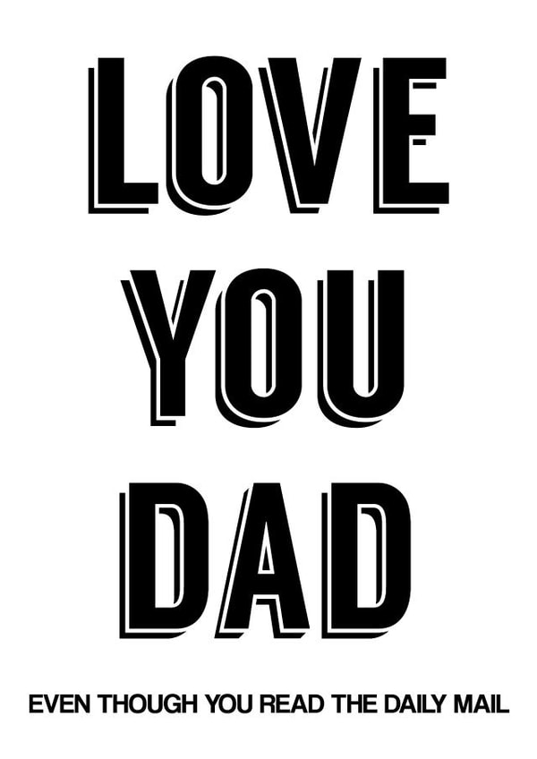 daily mail conservative Father's Day Card 43510 created by Olivia Mendoza