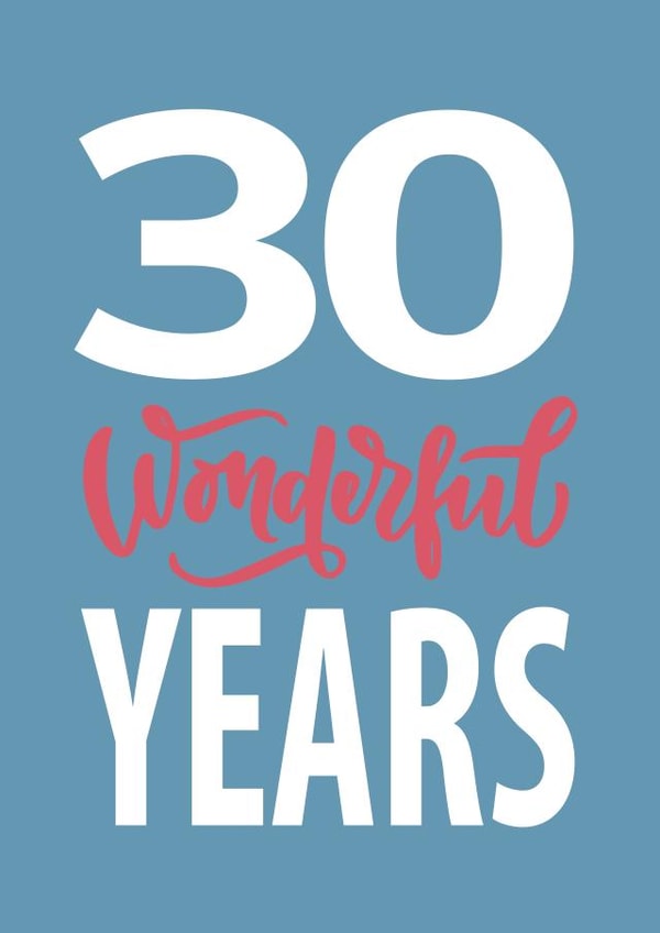 30 30th Anniversary Card 14317 created by Dottie Mottie