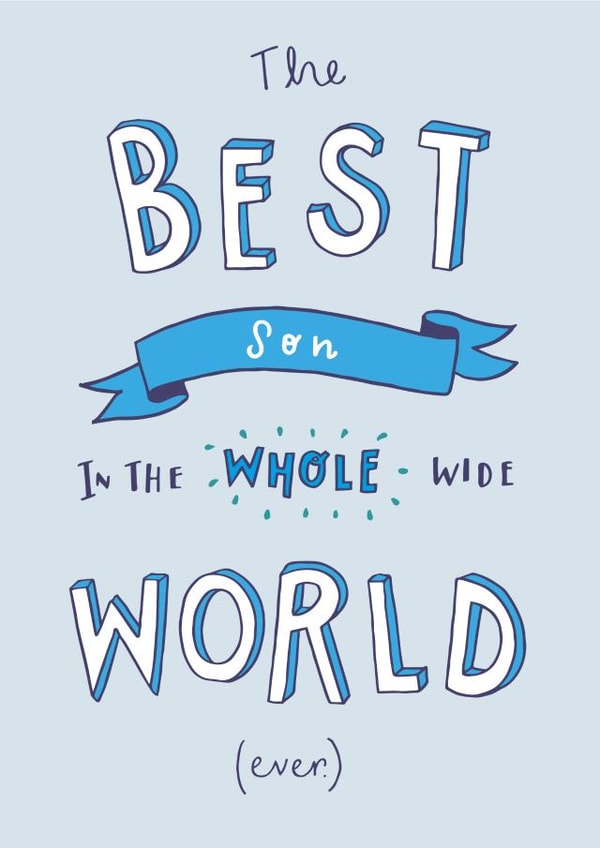 best son Birthday Card 18921 created by Jen Roffe