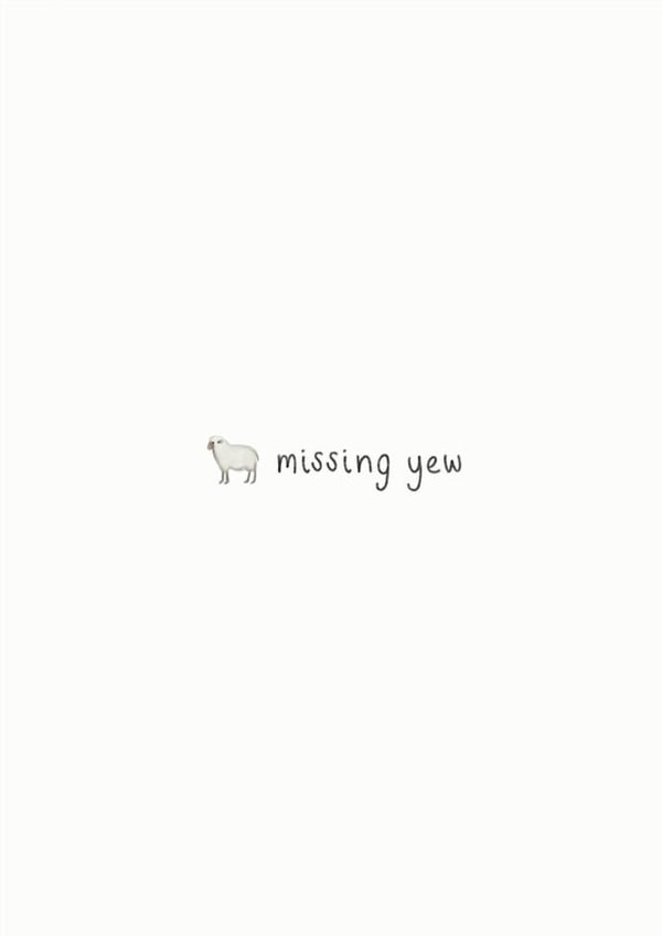 missingyew miss Card 37914 created by Rosie Cattell Illustrations