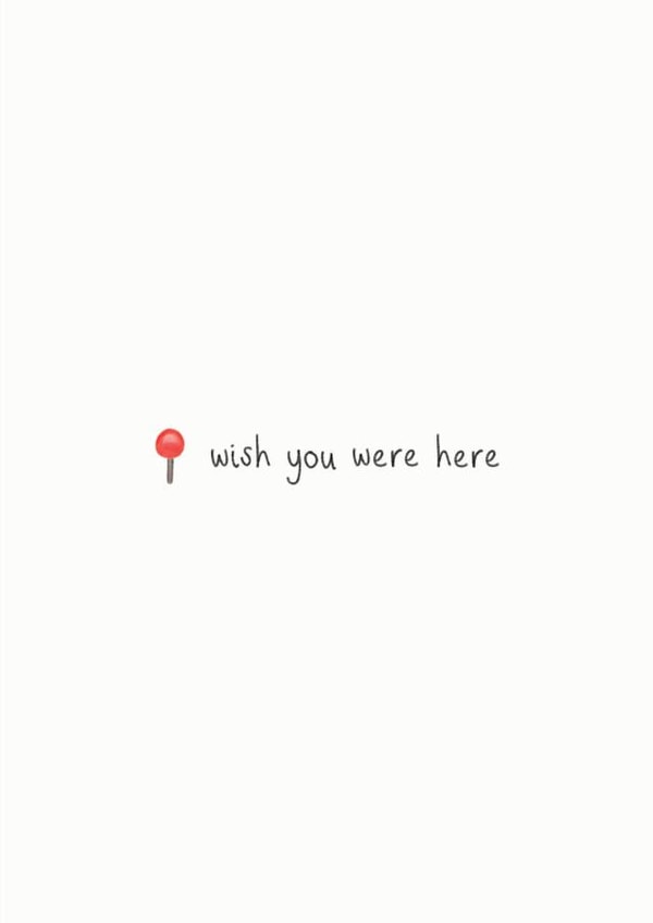 wish you were here map Love & Friendship Card 14252 created by Rosie Cattell Illustrations