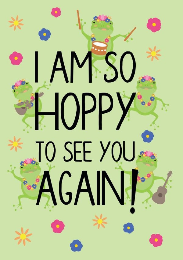 hoppy hop Just because Card 18411 created by Printables Passions