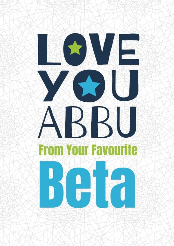 abbu pakistan Father's Day Card 18957 created by ROSHAH DESIGNS