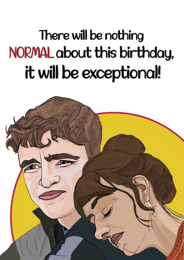 normal people exceptional Birthday Card 17560 created by Graphite & Grace