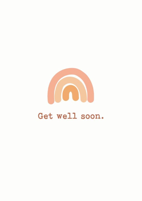 get well soon rainbow Get Well Card 7307 created by Amy Ellen Designs