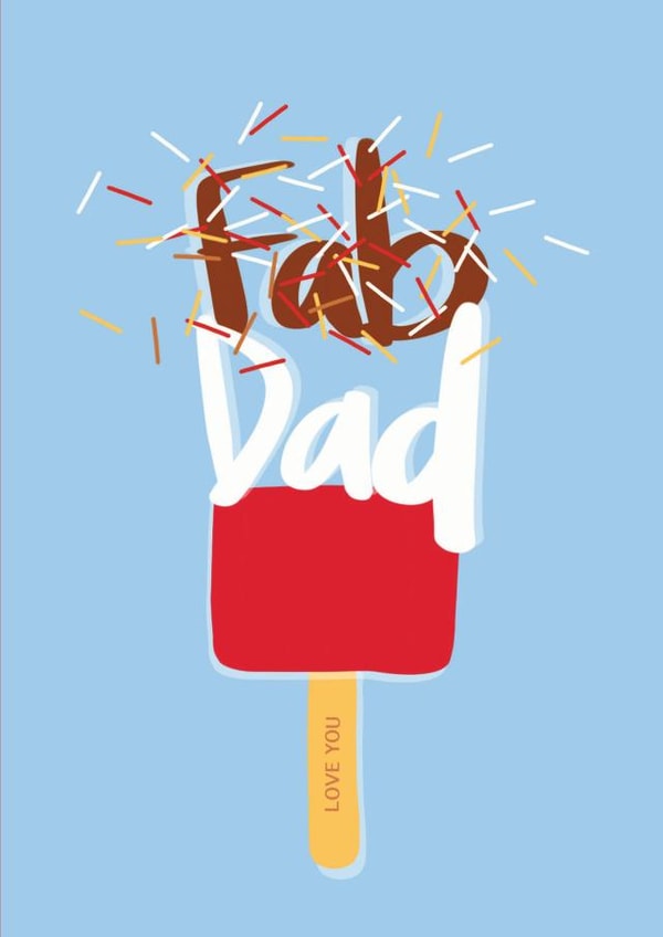 Fab Dad Father's Day or Birthday card created by doodleshoe paper goods