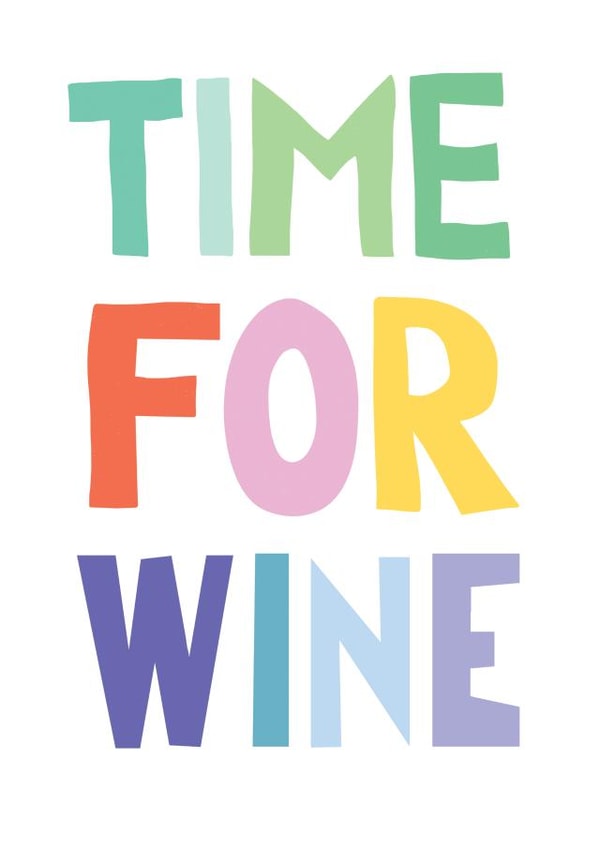 time for Birthday Card 6986 created by The Happy Little Print Shop