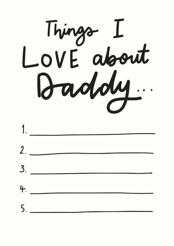 things I love about Father's Day Card 18336 created by Sweetsmith Designs