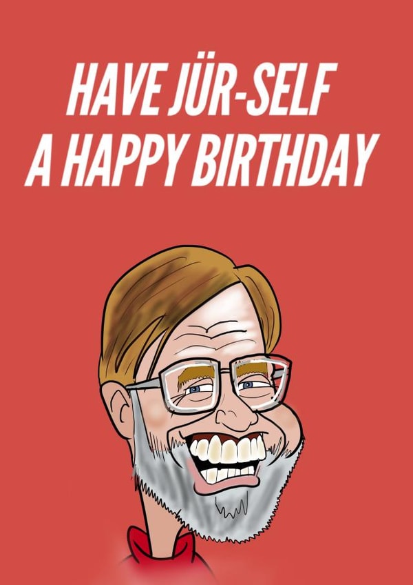 Klopp liverpool Birthday Card 18988 created by Elgo Designs