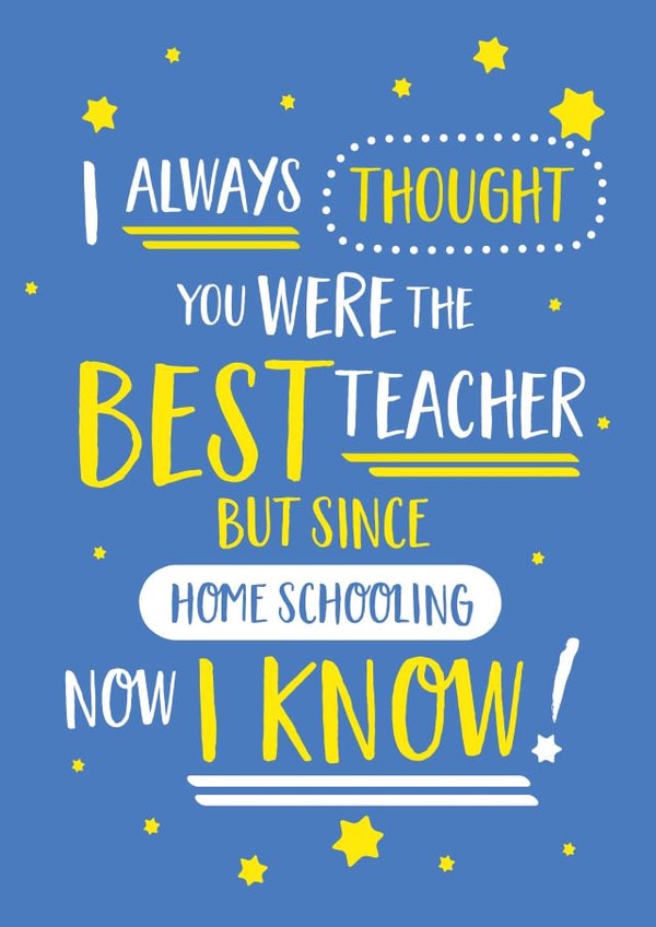 Best Teacher Card created by Elaine Miles