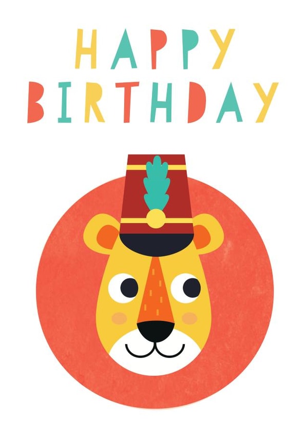 lion Child Birthday Card 18154 created by scott  barker
