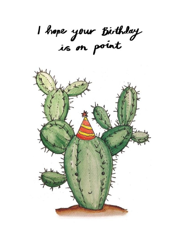 cactus on point Birthday Card 17347 created by AVO-CARDO