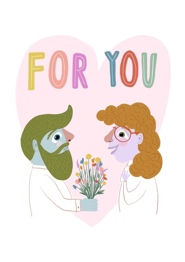 Love couple Card 43608 created by Penelope Nutmeg 