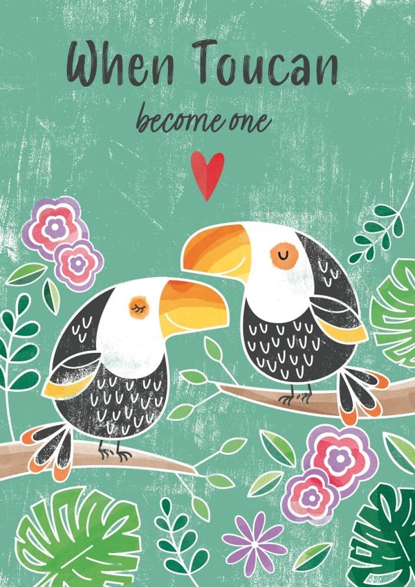 Loved up Toucans created by Dinky Rouge