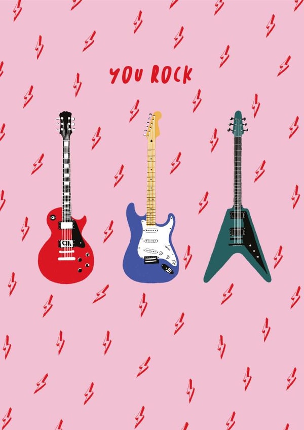congratulations you rock Birthday Card 18973 created by Fran Butler