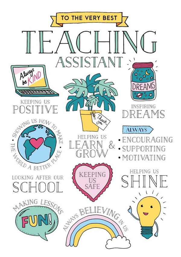 The best Teaching Assistant card 1001 created by Eskimo Kiss Designs